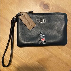 Disney x Coach Mickey wristlet